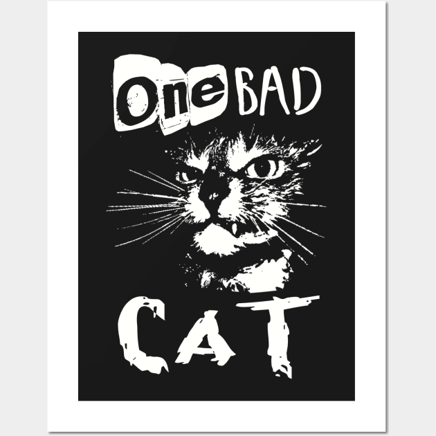 ONE BAD CAT Wall Art by BG305